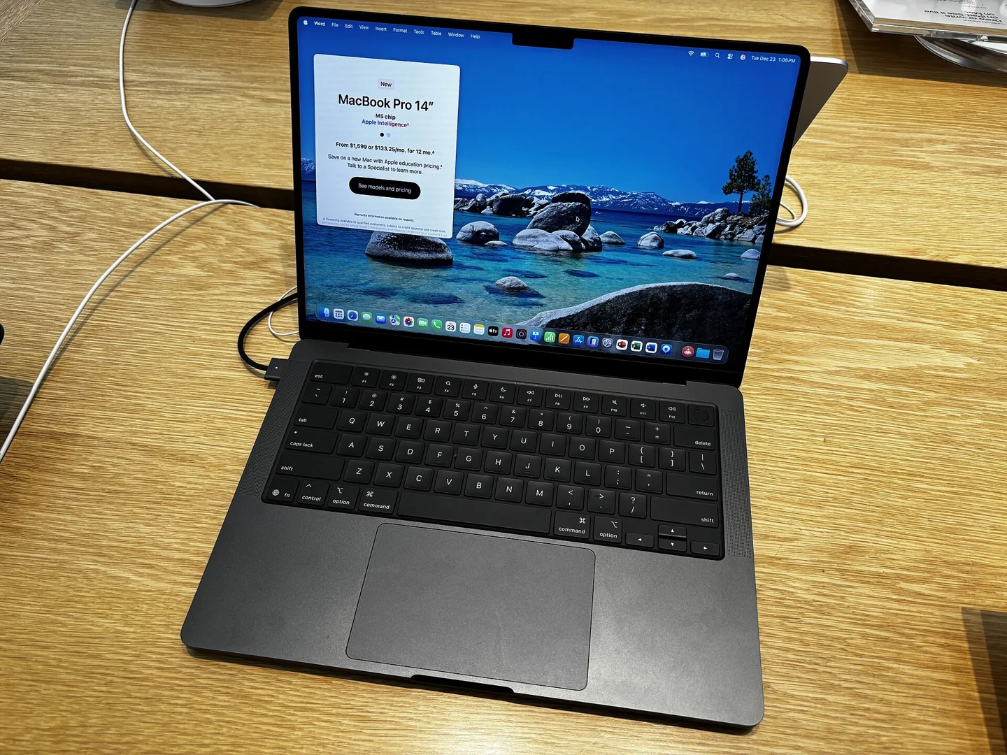 14-inch MacBook Pro with M5 chip in Space Black