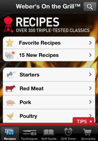 Weber grill, cooking apps