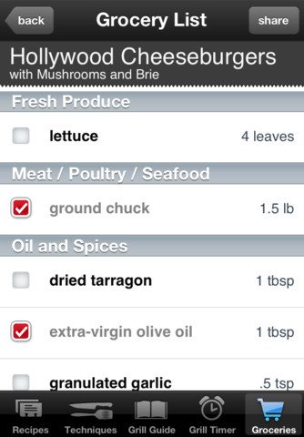 Weber grill, cooking apps, cheeseburgers