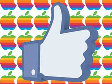 iOS 6 Facebook integration, Facebook like button, Facebook and Apple, Facebook, Apple, like button, thumbs up
