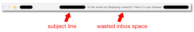 Wasted Inbox Space