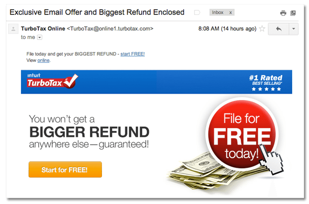 TurboTax Email