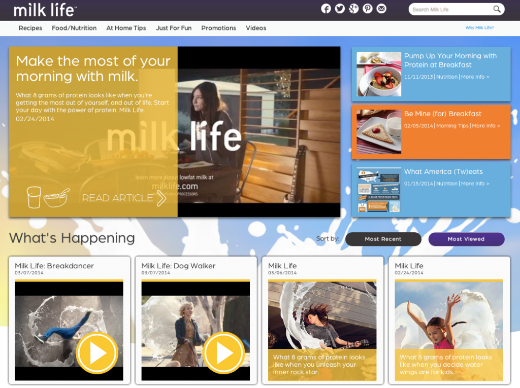 Milk Life Website