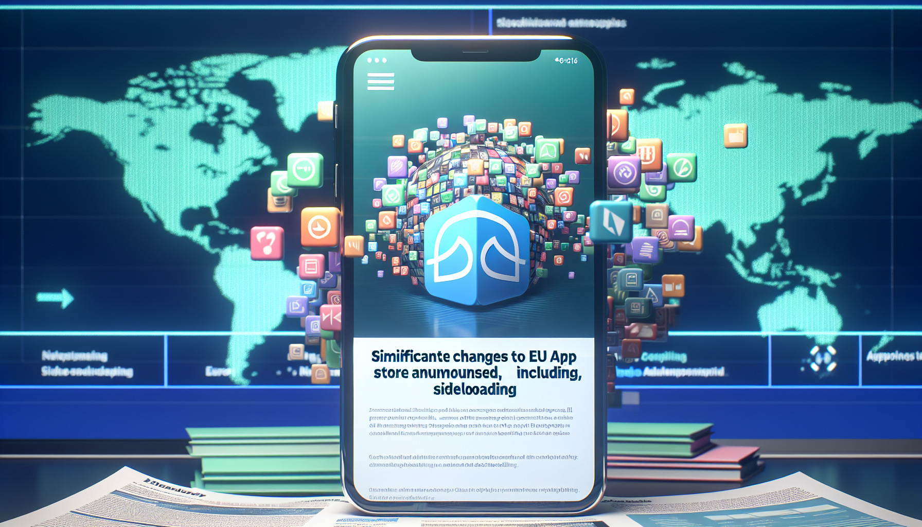 Apple announces significant changes to EU App Store policies, including sideloading.