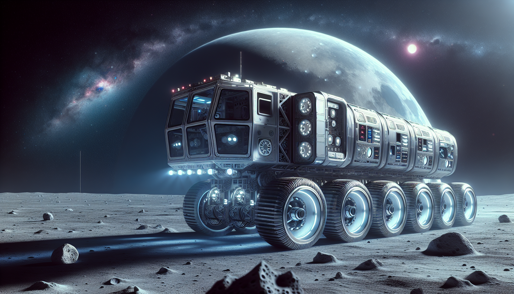 A Conceptual Lunar Vehicle Might Join NASA's Artemis V Astronauts on Their Mission to the Moon.