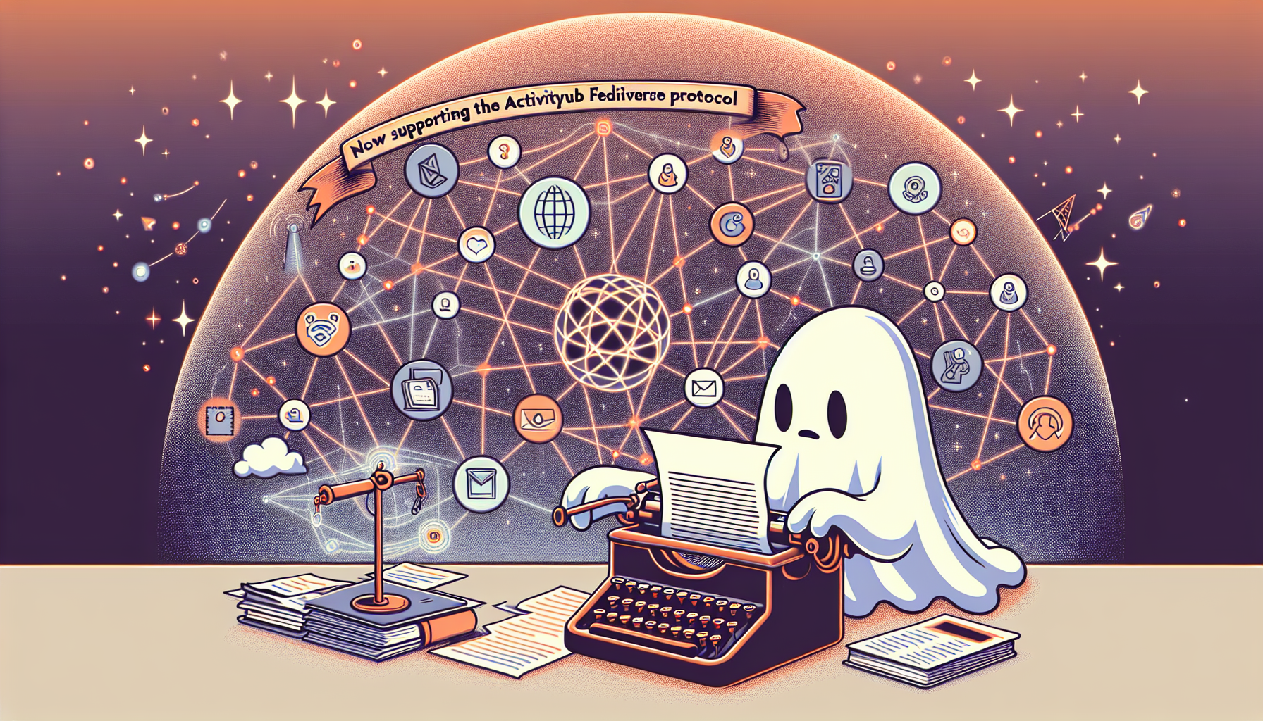 Ghost Newsletter Service will now support the ActivityPub Fediverse Protocol.