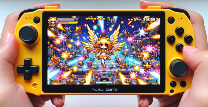 "Angel Pop Brings Captivating Bullet Hell Action with Delightful Mayhem to Playdate"