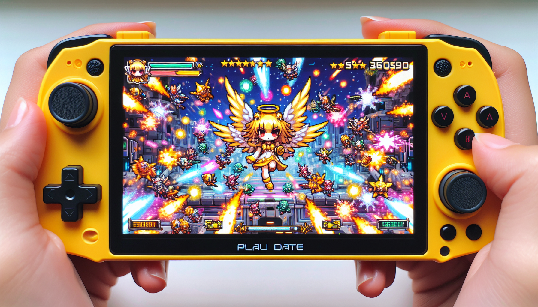 Angel Pop Brings Captivating Bullet Hell Action with Delightful Mayhem to Playdate