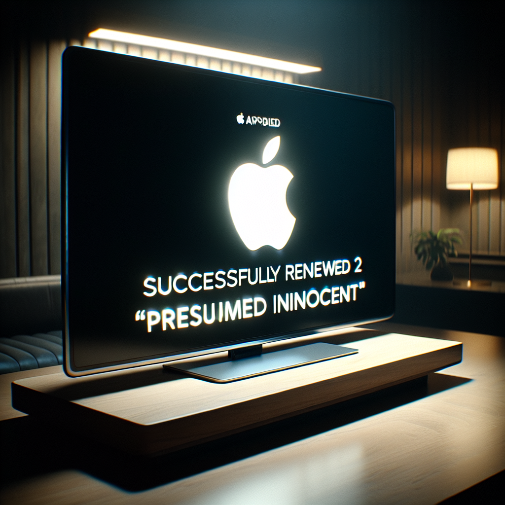Apple TV+ has announced the renewal of 'Presumed Innocent' for a second season.