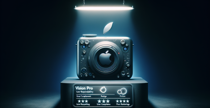 Apple Vision Pro and the latest cameras receive low ratings for user repairability.