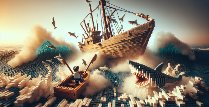 Lego to introduce a Jaws-themed set in August, showcasing the climactic battle on Quint's boat.