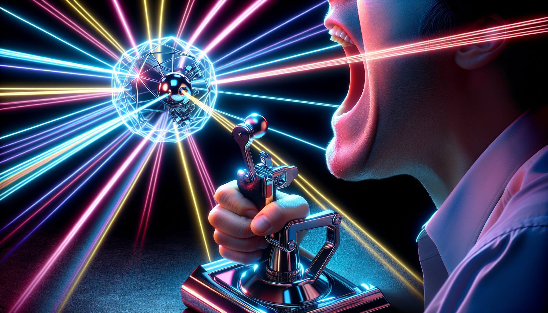 Playdate's Crank Commands a Space Laser in the Laser Sphere Game, Delivering a Thrilling Experience