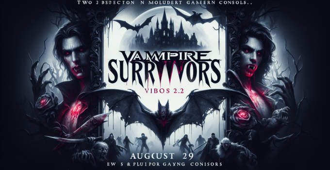 "Vampire Survivors Scheduled to Launch on PS4 and PS5 on August 29"