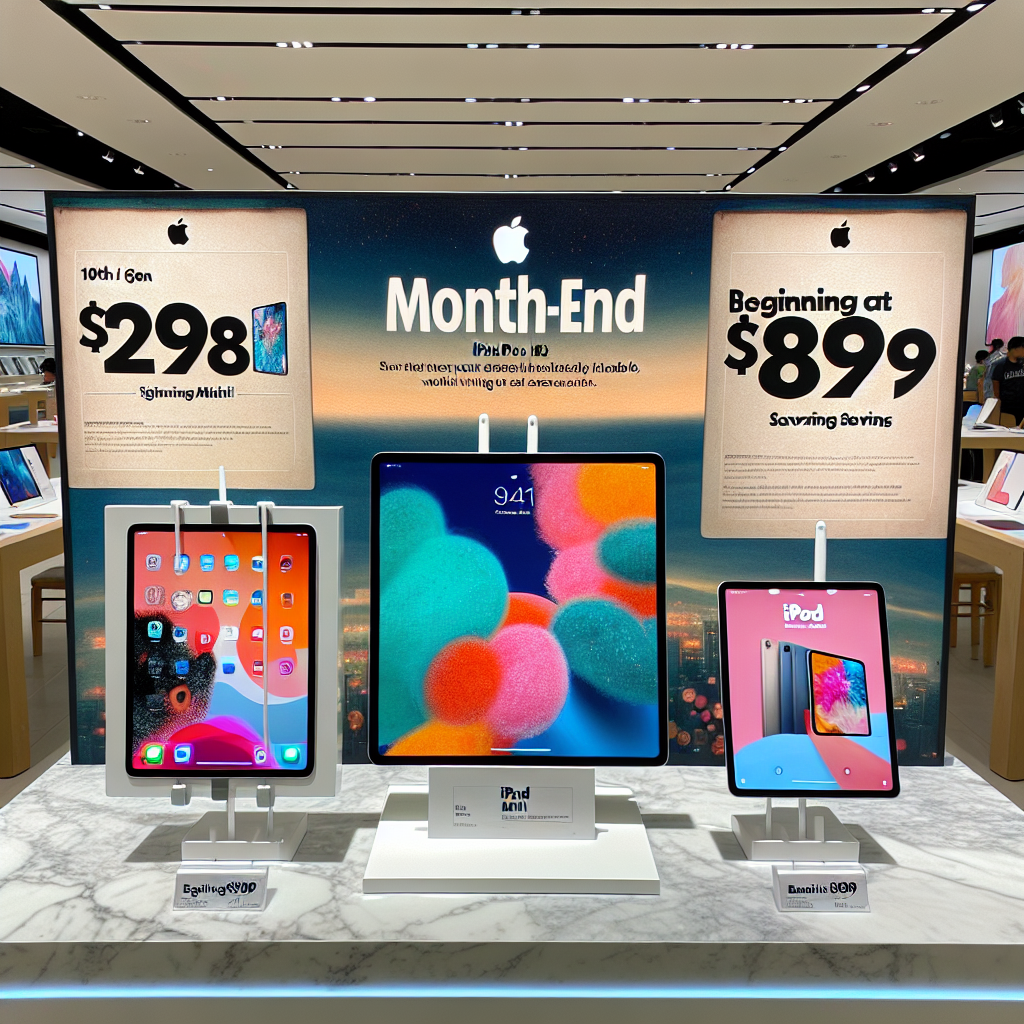 Month-End iPad Promotion: 10th Gen iPad available for $298, iPad Pro M4 Beginning at $899, Savings on iPad Mini 7