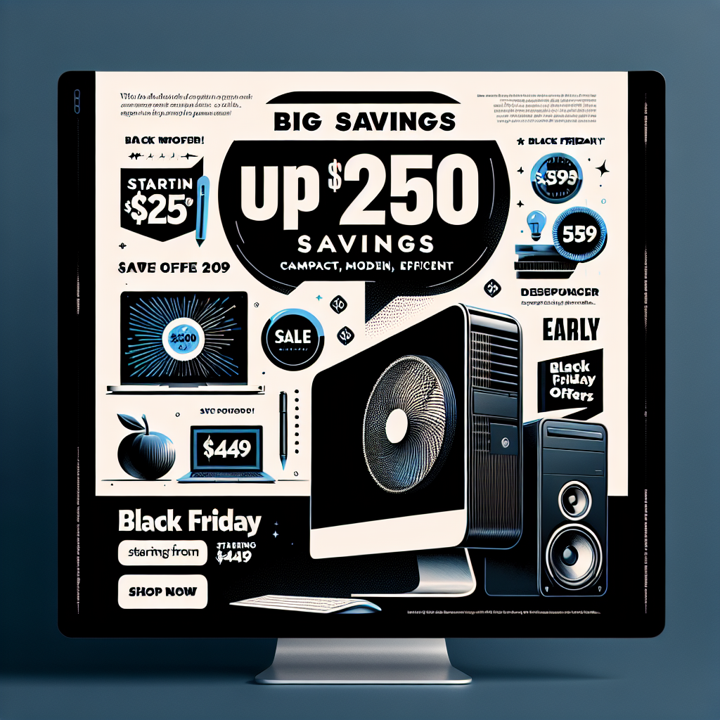 Receive Savings of Up to $250 on M4 Mac Mini and Early Black Friday M2 Offers Beginning at $449