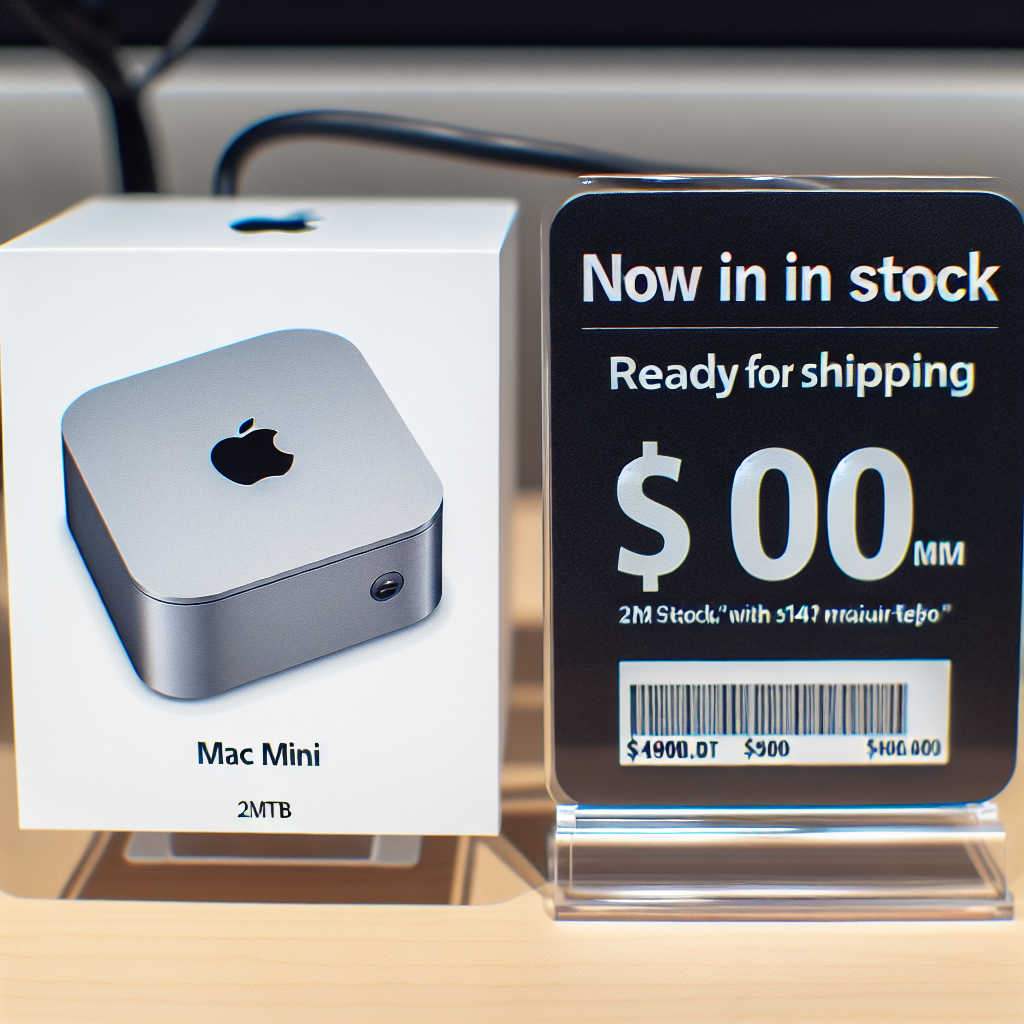 Apple's 2TB M4 Mac Mini Now in Stock with a $100 Price Cut and Ready for Shipping