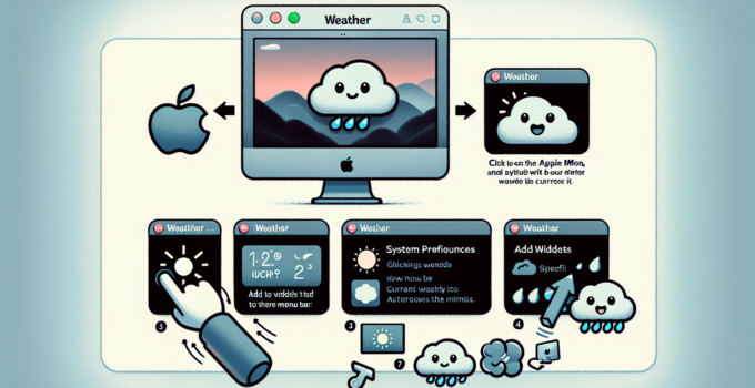 Step-by-Step Instructions for Integrating a Weather Widget into Your macOS Menu Bar