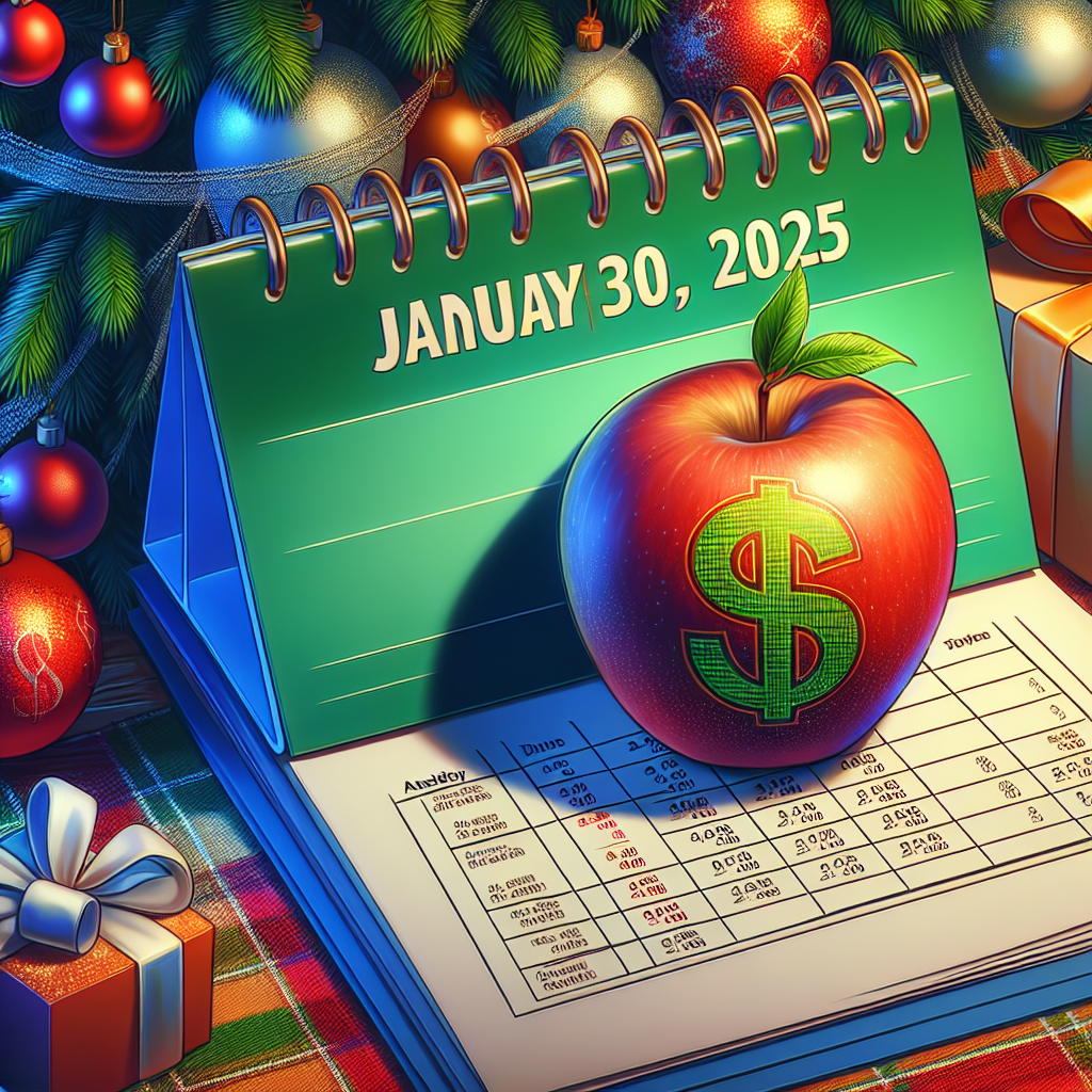 Apple Prepared to Reveal Holiday Quarter Earnings Results on January 30, 2025