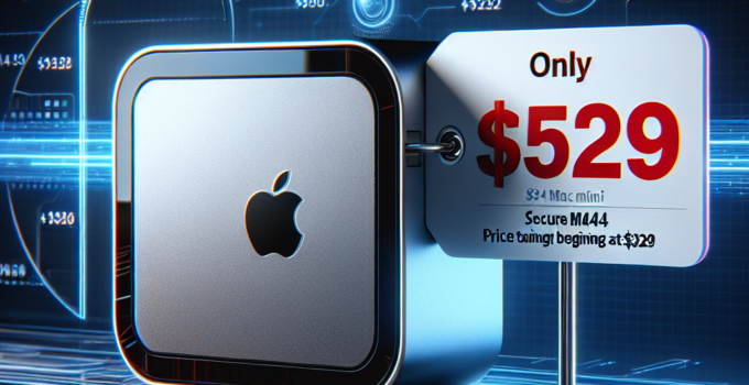 "Secure M4 Mac Mini Offers Beginning at Only $529"