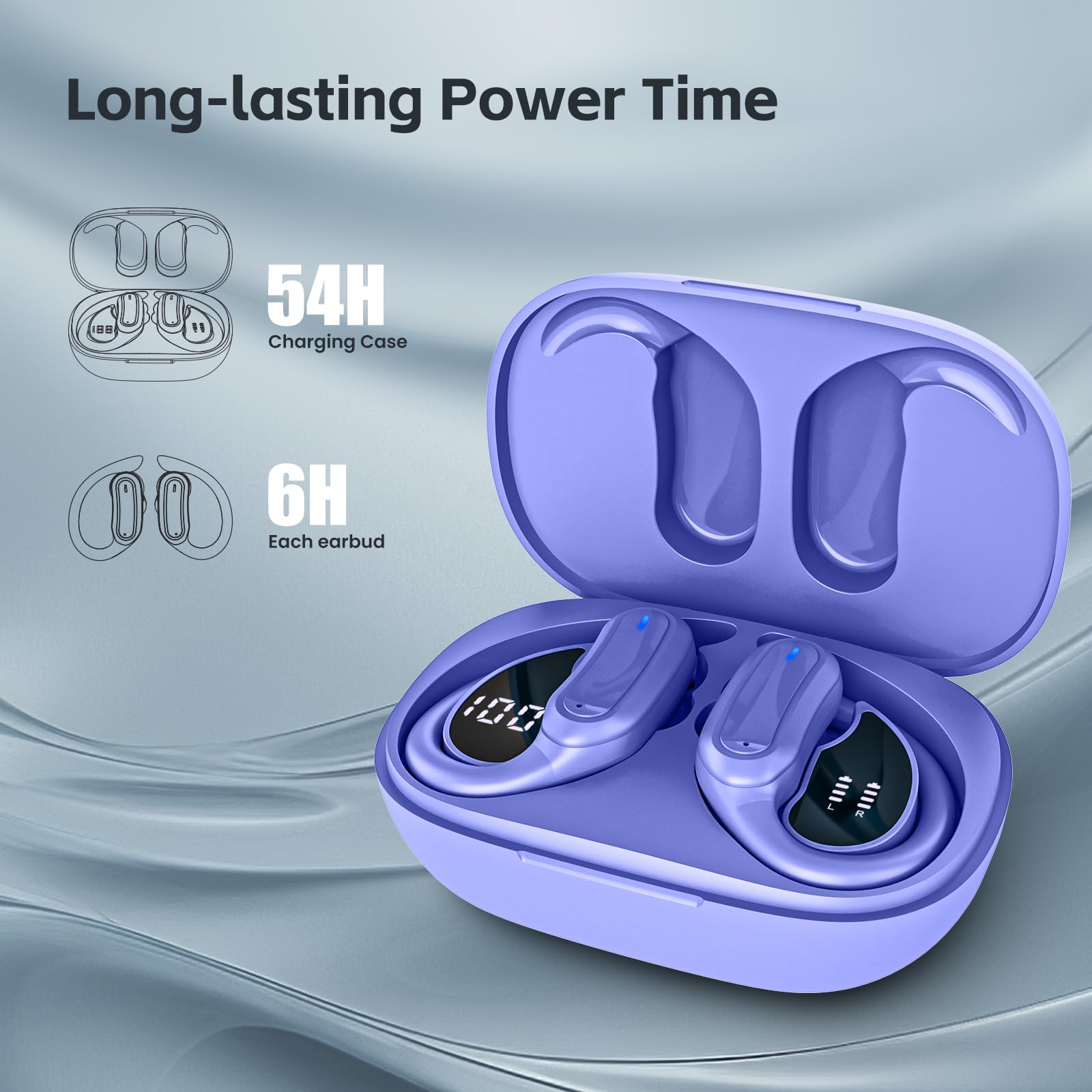 TRAUSI Bluetooth 5.3 Wireless Earbuds