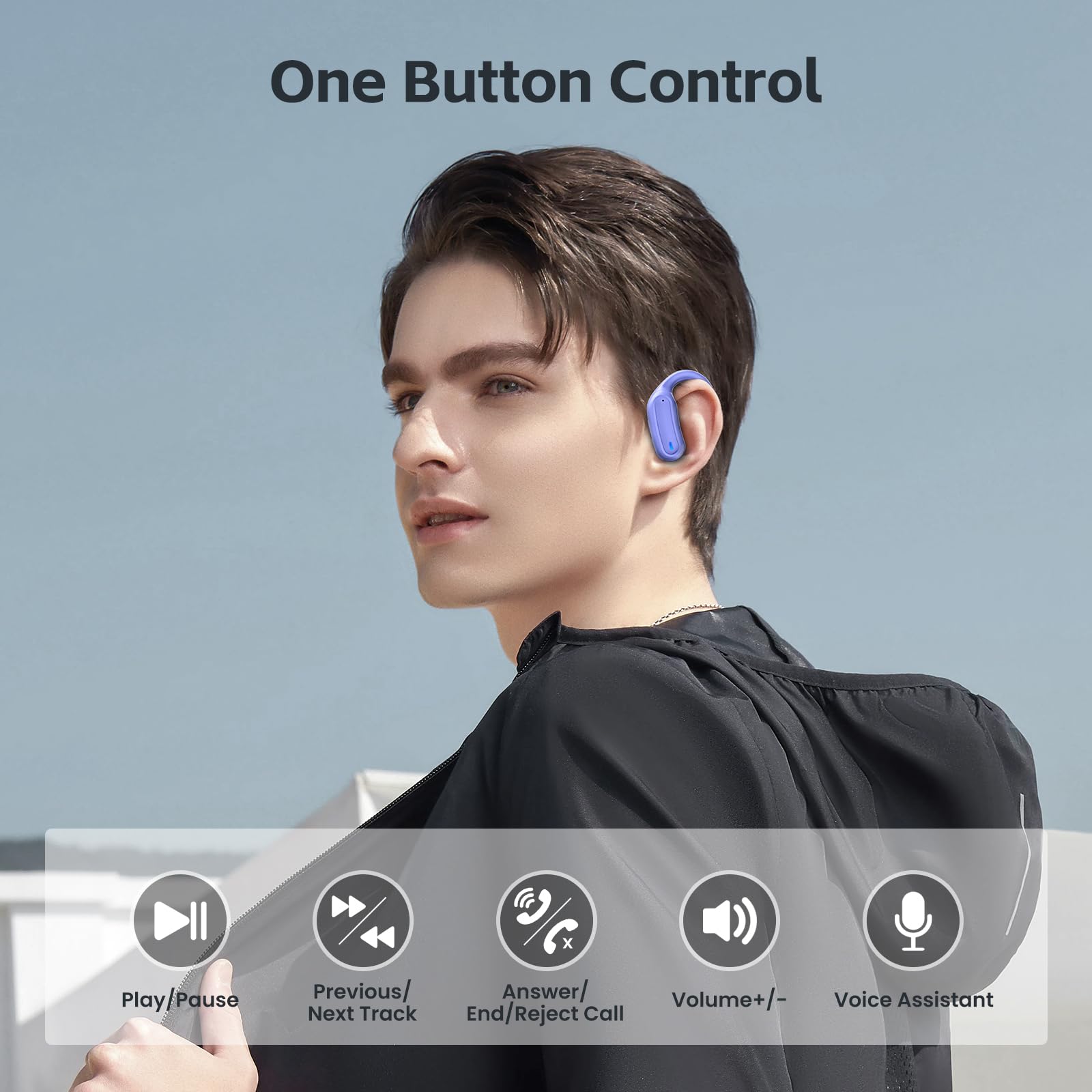 TRAUSI Bluetooth 5.3 Wireless Earbuds