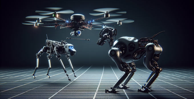 Video: Intense Showdown Between Drone and Robot Dog