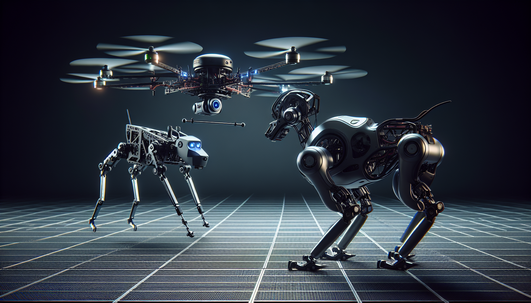 Video: Intense Showdown Between Drone and Robot Dog