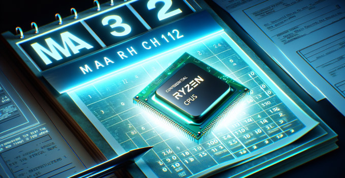 Confidential Details Indicate AMD Ryzen 9 CPUs Expected to Debut on March 12