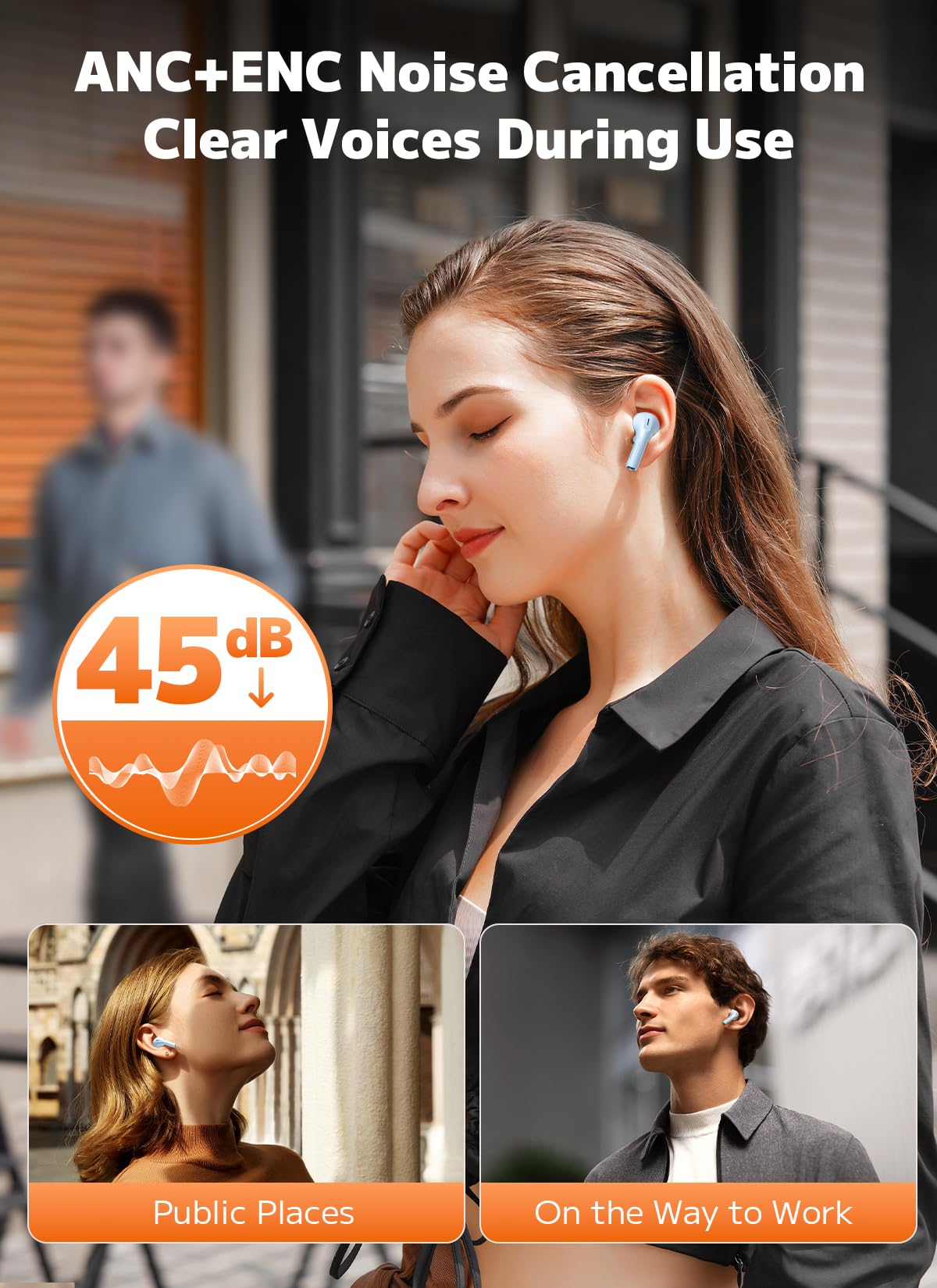 Szwdo Bluetooth 5.4 Wireless Earbuds
