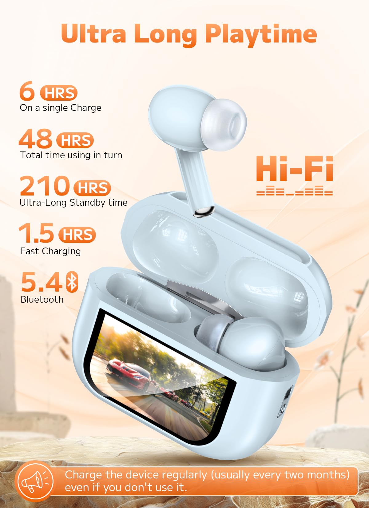 Szwdo Bluetooth 5.4 Wireless Earbuds