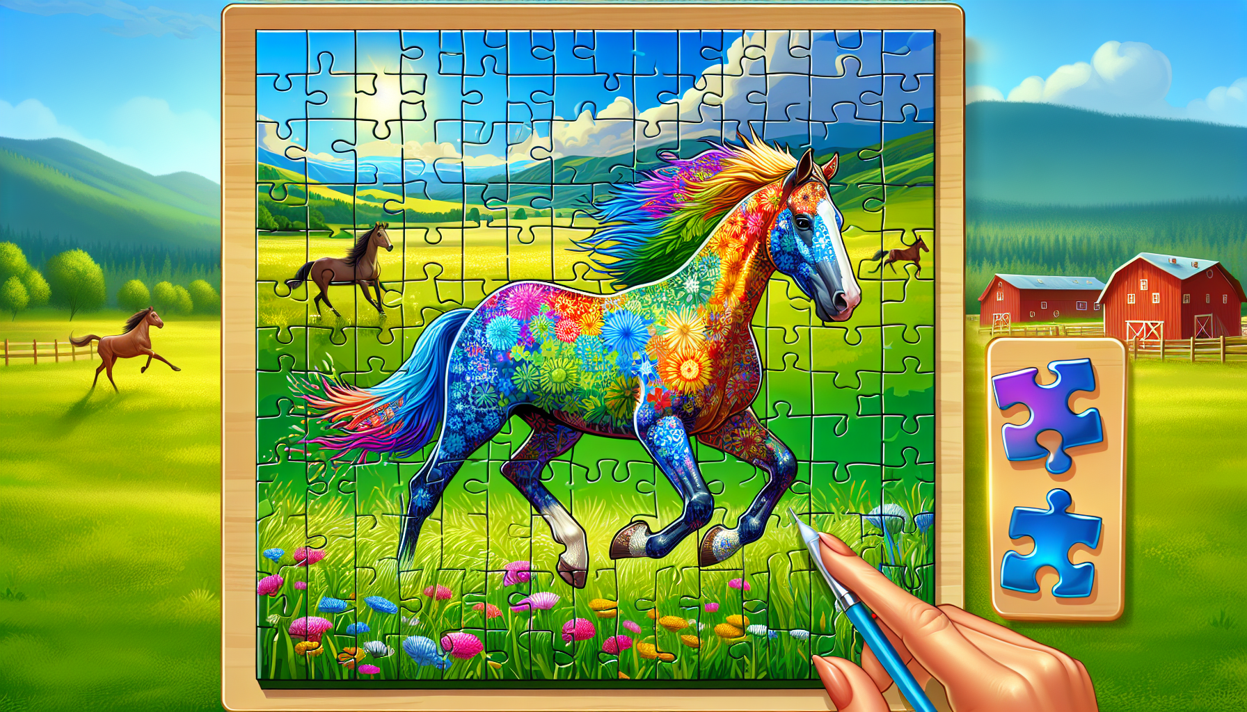 Equestrian-Themed Web Puzzle Game Provides Captivating Fun