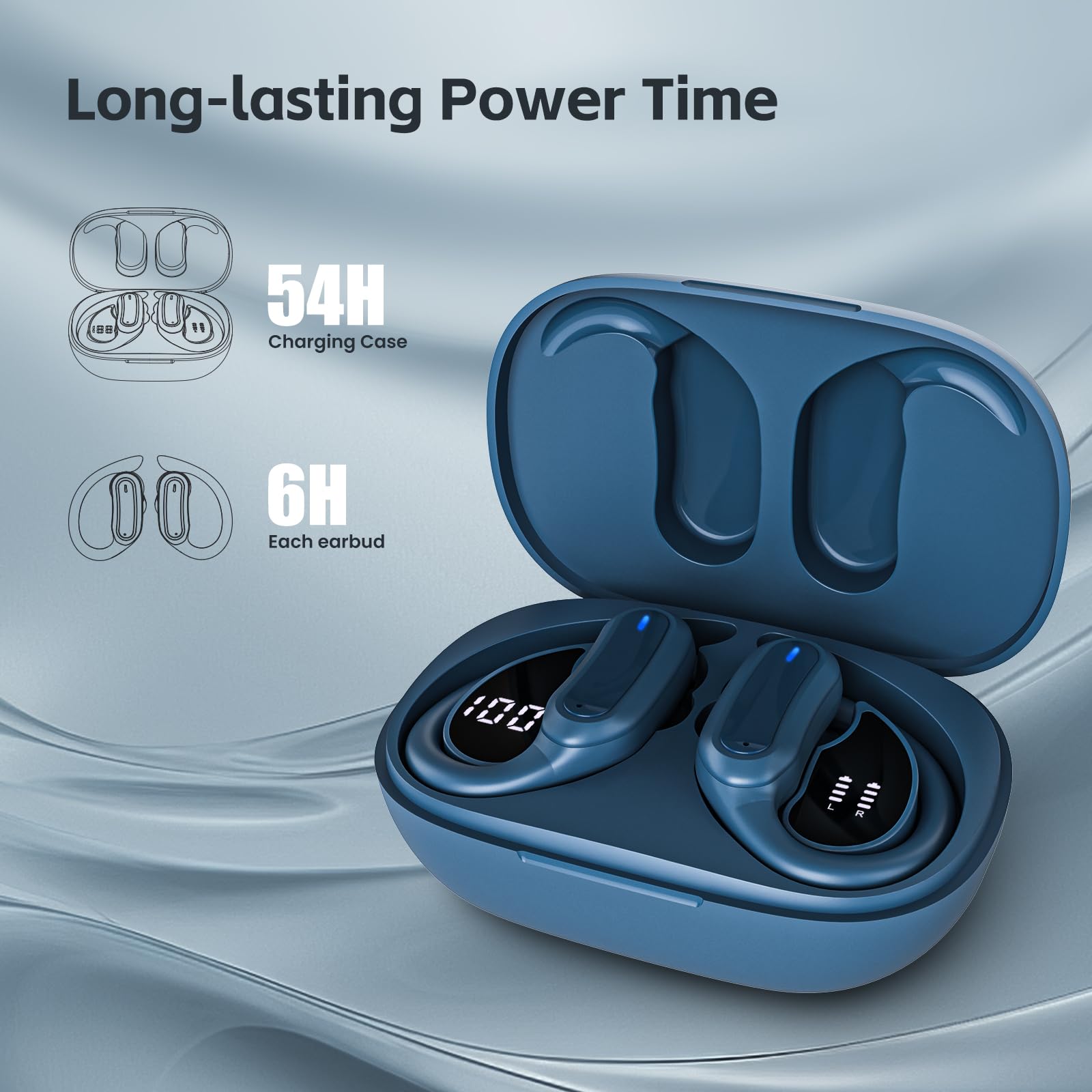 TRAUSI Bluetooth 5.4 Wireless Earbuds