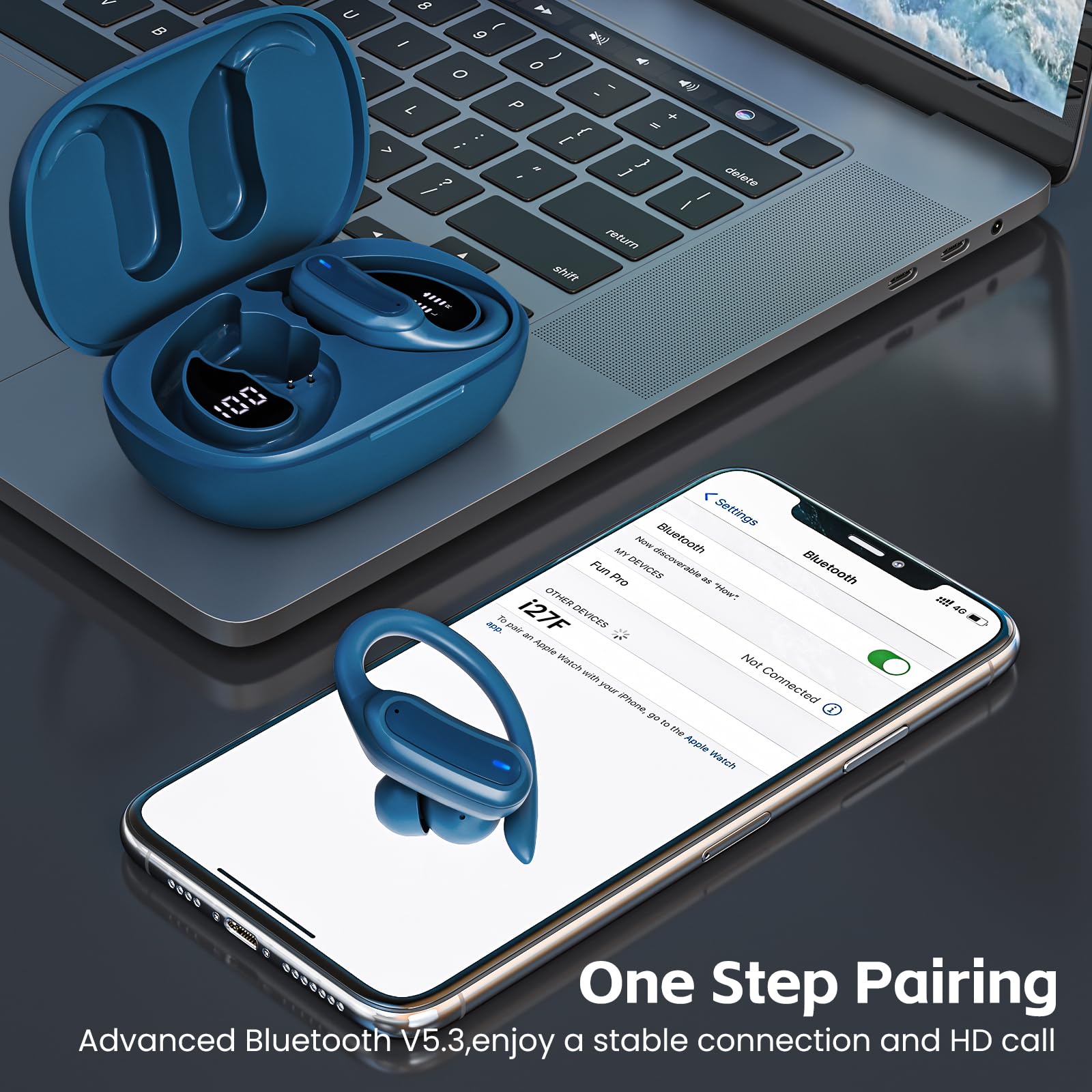 TRAUSI Bluetooth 5.4 Wireless Earbuds