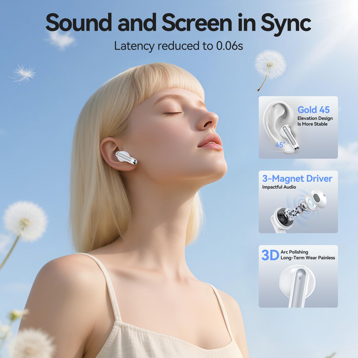 BHNYBWUL Wireless Earbuds