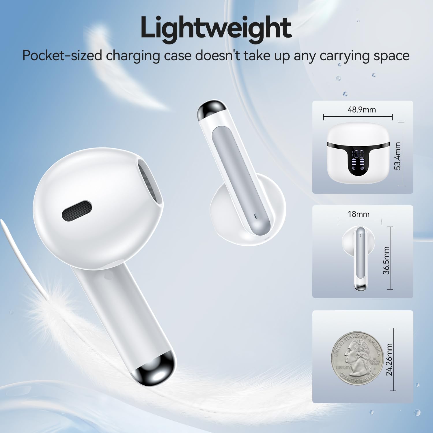 BHNYBWUL Wireless Earbuds