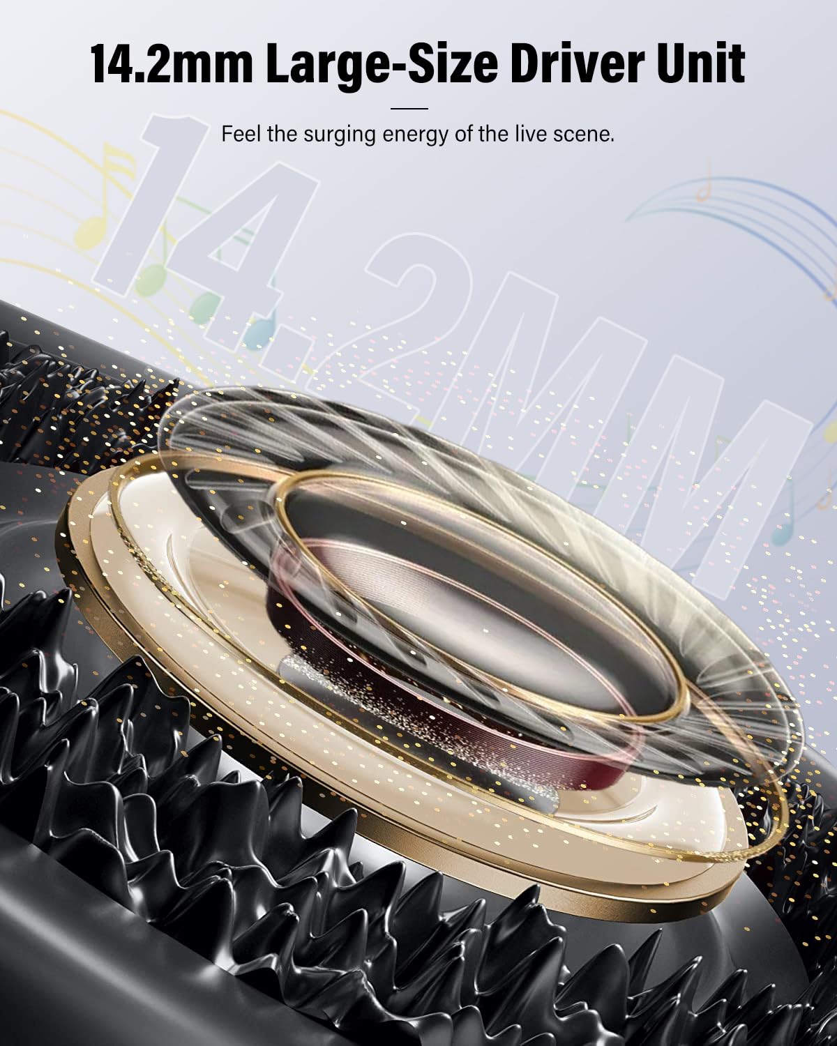 Black Bluetooth 5.4 Wireless Earbuds