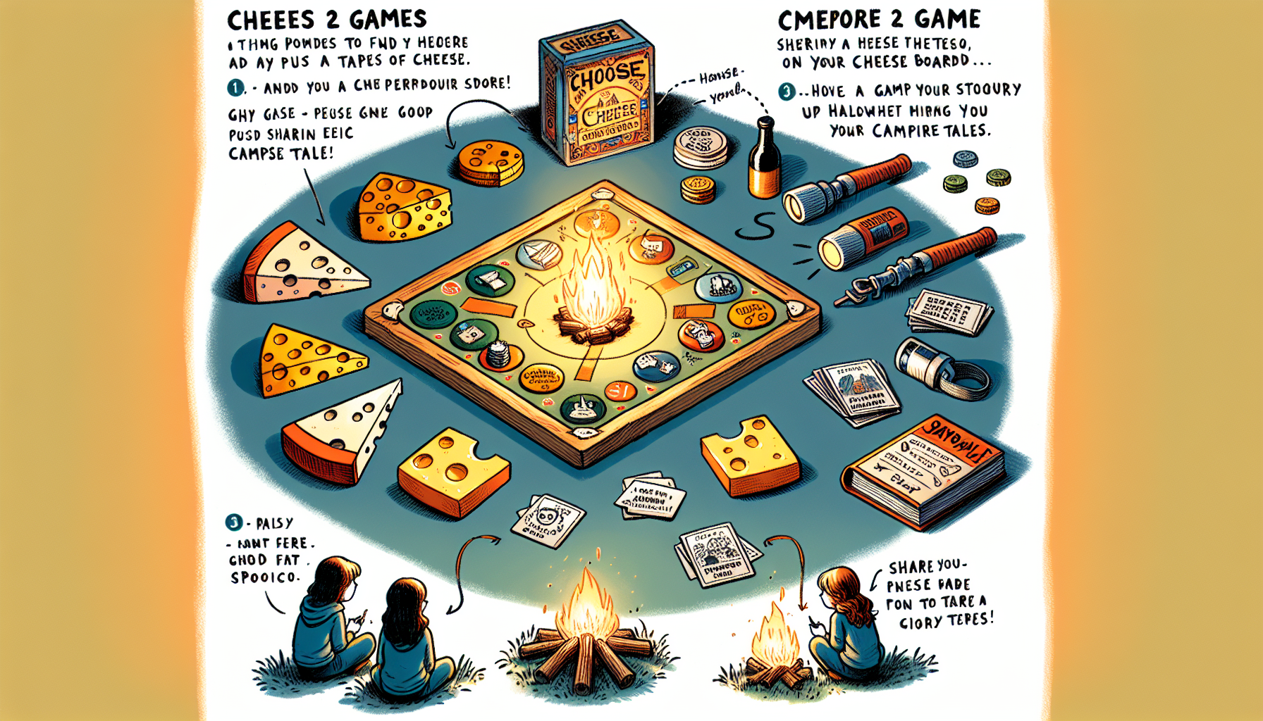Discovering Two Playdate Games That Spotlight Cheese Themes and One-of-a-Kind Eerie Campfire Tales