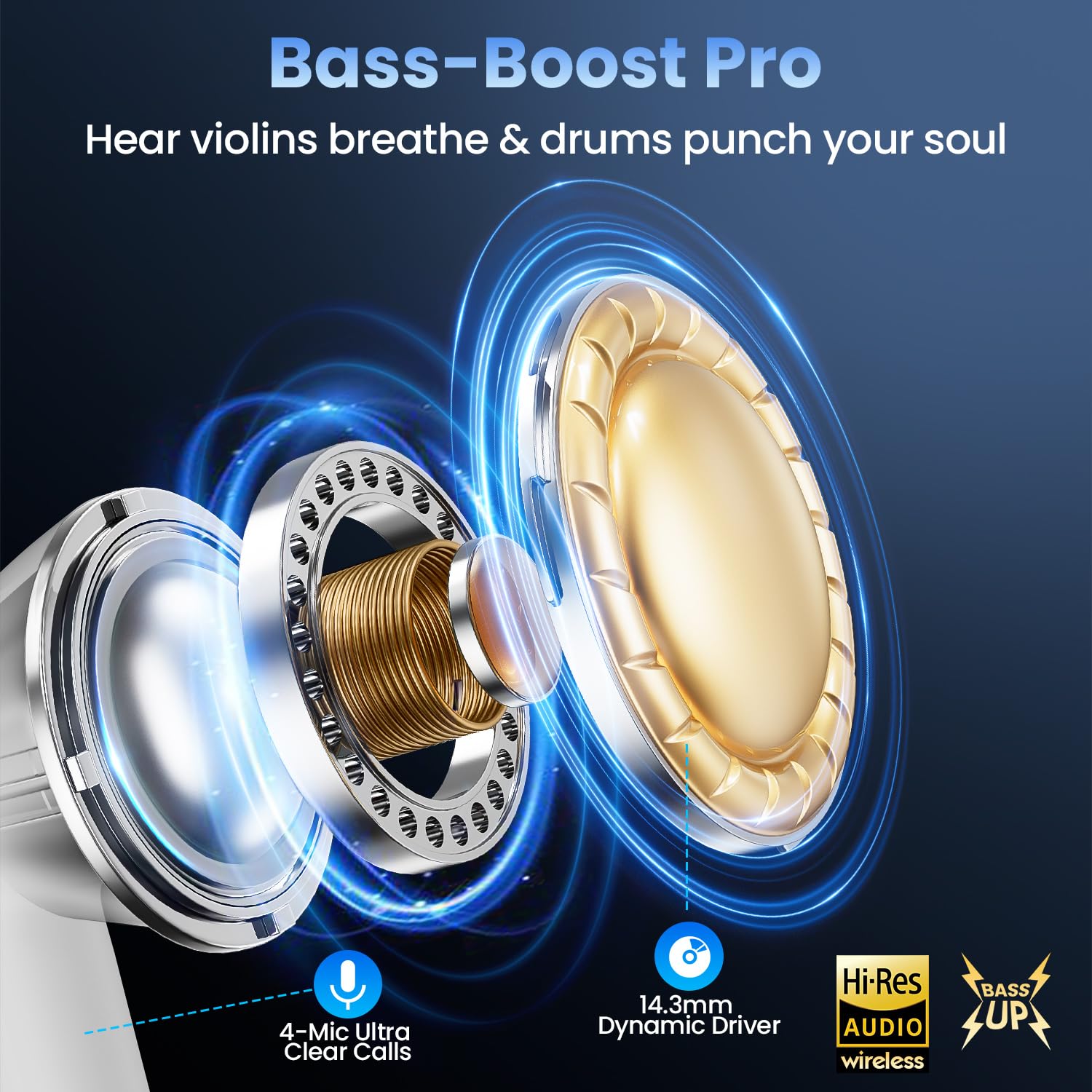 Haqquio Wireless Bluetooth Earbuds