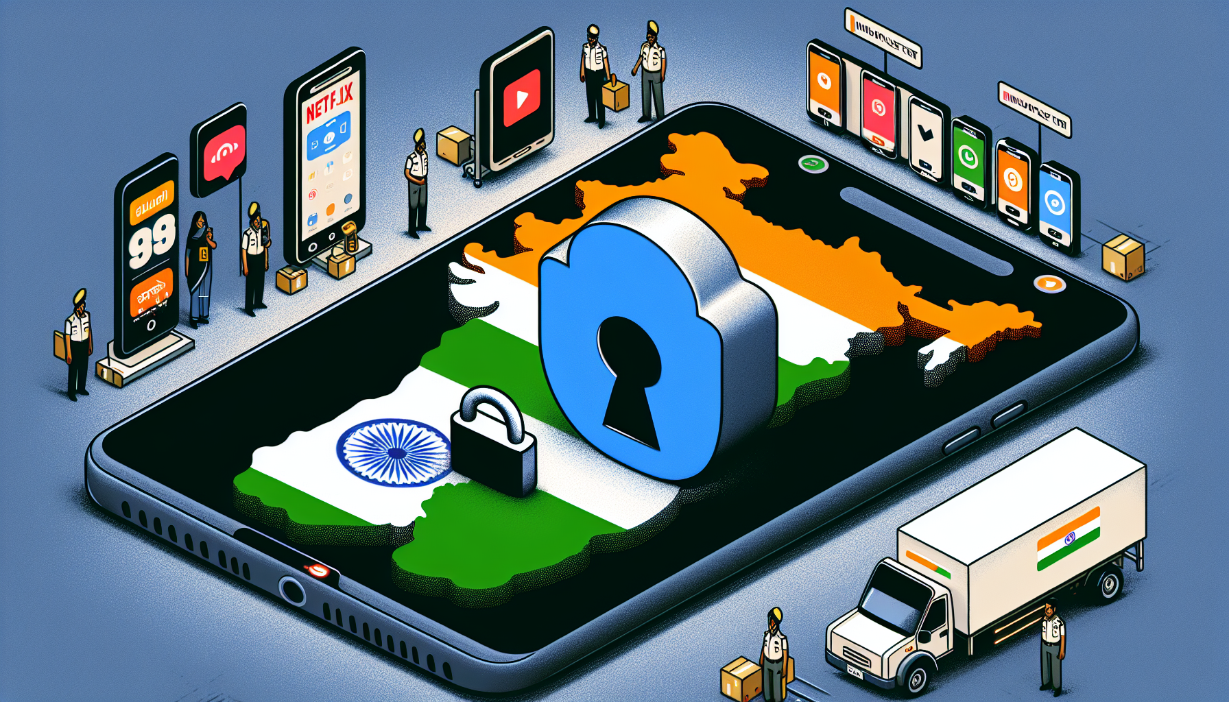 India requires device manufacturers to integrate a government-operated security application on all smartphones.