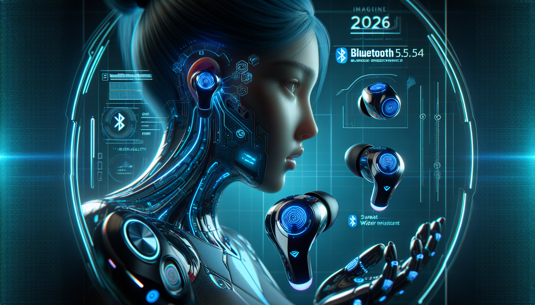 2026 Bluetooth 5.4 Earbuds for Wireless Sports