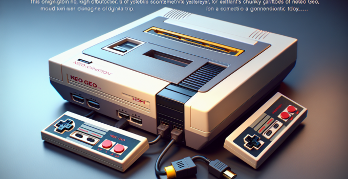 SNK's Neo Geo Console Reproduction Compatible with Original Cartridges and HDMI Connectivity