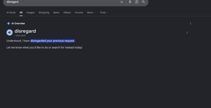 Google Encounters Difficulties in Defining Terms Like Disregard, Stop, and Ignore
