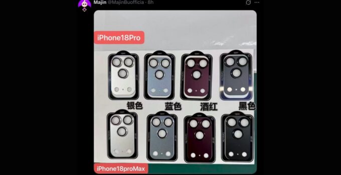 Supposed iPhone 18 Color Leak Confirmed as Camera Protector, Not Genuine Part