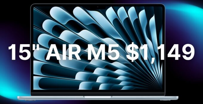 Amazon Presents 15-inch MacBook Air Priced at $1,149, Allowing Shoppers to Save Up to $450