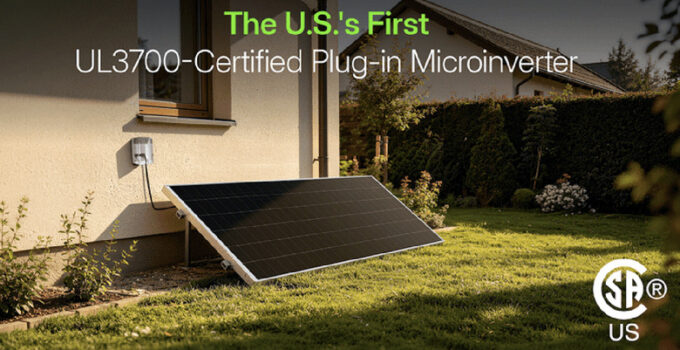 First UL 3700-Compliant Plug-In Solar Microinverter Launched in the US
