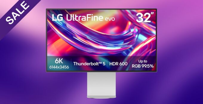 Receive a $700 Price Reduction on LG's 32-inch UltraFine evo 6K Thunderbolt 5 Monitor