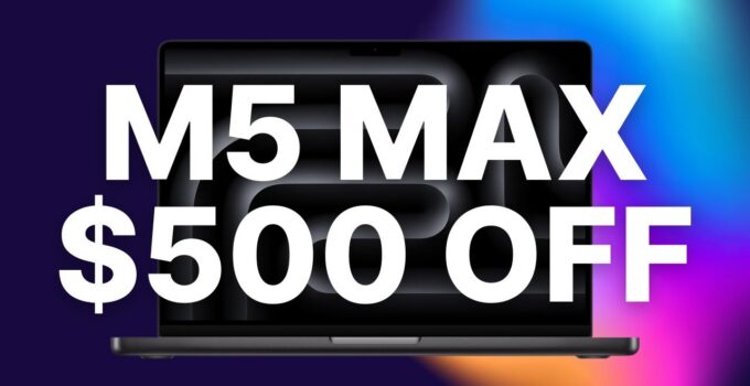 Amazon Lowers Cost by $500 on Apple's M5 Max 14-inch MacBook Pro with 2TB SSD