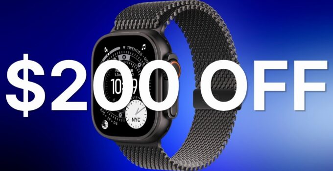 Receive a $200 Off on Apple Watch Ultra 3 featuring Milanese Loop - Limited Quantity In Stock